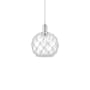 Innovations Lighting Farmhouse Rope 10" Wide Mini Pendant Polished Chrome / Clear Glass with White Rope