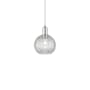 Innovations Lighting Athens 8" Wide Mini Pendant Polished Chrome / Clear Basketweave