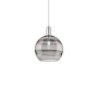 Innovations Lighting Rochester 10" Wide Mini Pendant Polished Chrome / Light Smoke