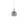Innovations Lighting Rochester 6" Wide Mini Pendant Polished Chrome / Light Smoke