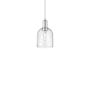 Innovations Lighting Bella 6" Wide Mini Pendant Polished Chrome / Seedy