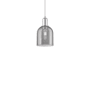 Innovations Lighting Bella 6" Wide Mini Pendant Polished Chrome / Light Smoke