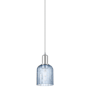 Innovations Lighting Bridal Veil 5" Wide Mini Pendant Polished Chrome / Blue