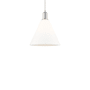 Innovations Lighting Berkshire Glass 12" Wide Pendant Polished Chrome / Matte White