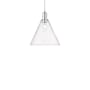 Innovations Lighting Berkshire Glass 12" Wide Pendant Polished Chrome / Clear