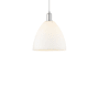 Innovations Lighting Bristol 12" Wide Pendant Polished Chrome / Matte White