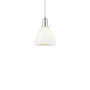 Innovations Lighting Bristol 8" Wide Mini Pendant Polished Chrome / Matte White