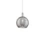 Innovations Lighting Athens Deco Swirl 10" Wide Mini Pendant Polished Nickel / Light Smoke Deco Swirl