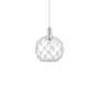 Innovations Lighting Farmhouse Rope 10" Wide Mini Pendant Polished Nickel / Clear Glass with White Rope