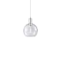 Innovations Lighting Athens 8" Wide Mini Pendant Polished Nickel / Seedy