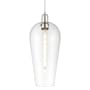 Innovations Lighting Chelsea 8" Wide Cord Hung Mini Pendant with Clear Glass Shade Polished Nickel