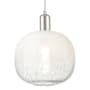 Innovations Lighting Brookhaven Sphere 10" Wide Cord Hung Mini Pendant with Opal Glass Shade Polished Nickel
