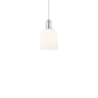 Innovations Lighting Bella 6" Wide Mini Pendant Polished Nickel / White