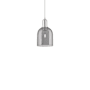 Innovations Lighting Bella 6" Wide Mini Pendant Polished Nickel / Light Smoke