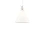 Innovations Lighting Berkshire Glass 12" Wide Pendant Polished Nickel / Matte White