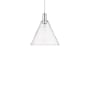 Innovations Lighting Berkshire Glass 12" Wide Pendant Polished Nickel / Clear