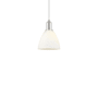 Innovations Lighting Bristol 8" Wide Mini Pendant Polished Nickel / Matte White