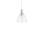 Innovations Lighting Bristol 8" Wide Mini Pendant Polished Nickel / Clear