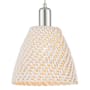 Innovations Lighting Natural Ballston Dome 9" Wide Cord Hung Mini Pendant with Natural Rope Shade Polished Nickel