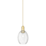 Innovations Lighting Preston 6" Wide Mini Pendant Satin Gold / Clear