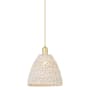 Innovations Lighting Natural Ballston Dome 12" Wide Pendant Satin Gold / Natural