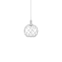 Innovations Lighting Farmhouse Rope 10" Wide Mini Pendant Brushed Satin Nickel / Clear Glass with White Rope