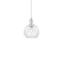 Innovations Lighting Athens 8" Wide Mini Pendant Brushed Satin Nickel / Clear