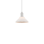 Innovations Lighting Orwell 9" Wide Mini Pendant Brushed Satin Nickel / Matte White