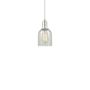 Innovations Lighting Caledonia 5" Wide Mini Pendant Brushed Satin Nickel / Mouchette
