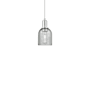 Innovations Lighting Caledonia 5" Wide Mini Pendant Brushed Satin Nickel / Charcoal