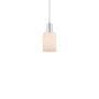Innovations Lighting Hadley 5" Wide Mini Pendant Brushed Satin Nickel / Matte White