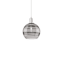 Innovations Lighting Rochester 10" Wide Mini Pendant Brushed Satin Nickel / Light Smoke