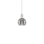 Innovations Lighting Rochester 6" Wide Mini Pendant Brushed Satin Nickel / Light Smoke