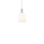 Innovations Lighting Bella 6" Wide Mini Pendant Brushed Satin Nickel / White