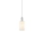 Innovations Lighting Clymer 5" Wide Mini Pendant Brushed Satin Nickel / Matte White