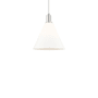Innovations Lighting Berkshire Glass 12" Wide Pendant Brushed Satin Nickel / Matte White