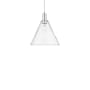Innovations Lighting Berkshire Glass 12" Wide Pendant Brushed Satin Nickel / Clear