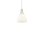 Innovations Lighting Bristol 8" Wide Mini Pendant Brushed Satin Nickel / Matte White