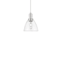 Innovations Lighting Bristol 8" Wide Mini Pendant Brushed Satin Nickel / Clear