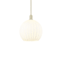 Innovations Lighting White Venetian 14" Wide Pendant Antique Brass / White Venetian