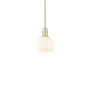 Innovations Lighting White Venetian 6" Wide Mini Pendant Antique Brass / White Venetian