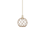 Innovations Lighting Farmhouse Rope 10" Wide Mini Pendant Antique Brass / Clear Glass with Brown Rope