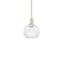 Innovations Lighting Athens 8" Wide Mini Pendant Antique Brass / Clear