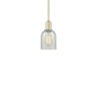 Innovations Lighting Caledonia 5" Wide Mini Pendant Antique Brass / Mouchette