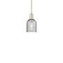 Innovations Lighting Caledonia 5" Wide Mini Pendant Antique Brass / Charcoal