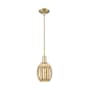 Innovations Lighting Preston 6" Wide Mini Pendant Antique Brass / Mercury