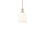 Innovations Lighting Bella 6" Wide Mini Pendant Antique Brass / White