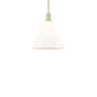 Innovations Lighting Berkshire Glass 12" Wide Pendant Antique Brass / Matte White