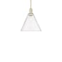 Innovations Lighting Berkshire Glass 12" Wide Pendant Antique Brass / Clear