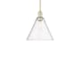 Innovations Lighting Berkshire Glass 12" Wide Pendant Antique Brass / Seedy